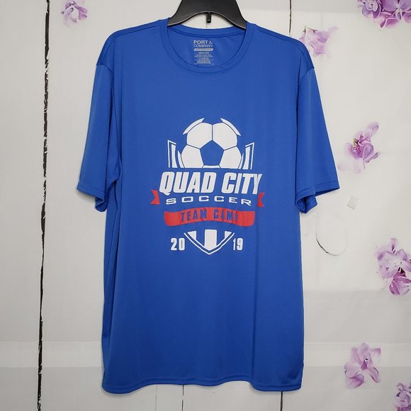 Port and Company Other - Blue Soccer Team Quad City Performance Sport Shirt